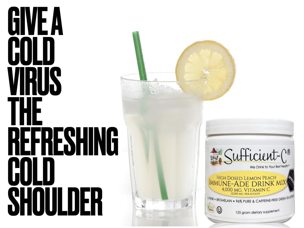 Close-up of Lemon Peach flavor powder