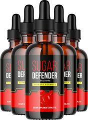 Sugar Defender 5-pack with five bottles of Drops
