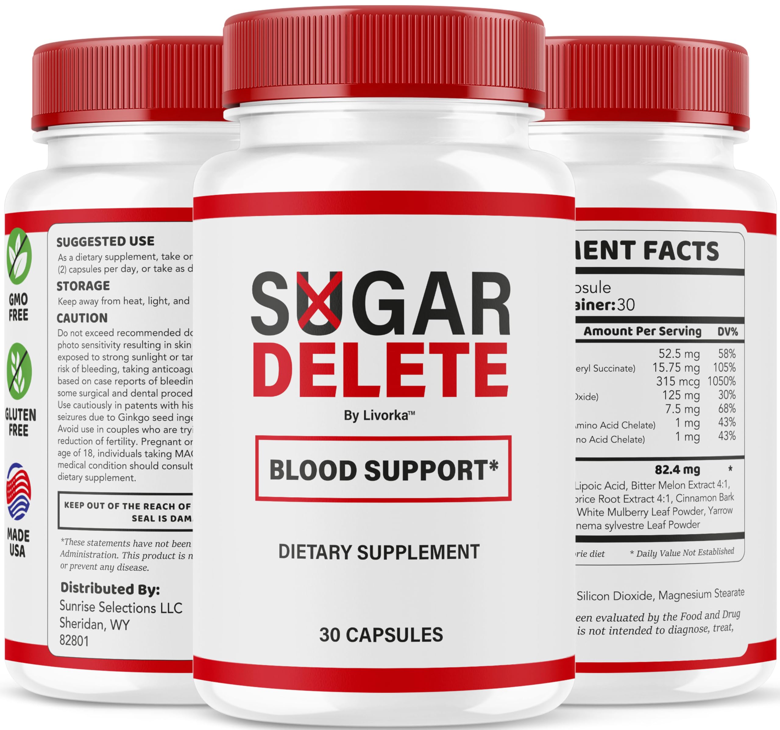 Sugar Delete ingredients and nutritional information