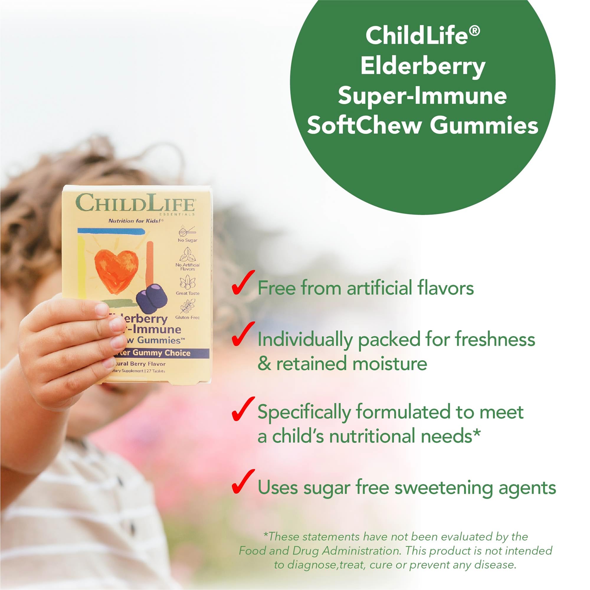 Sugar-free berry-flavor elderberry gummies banner