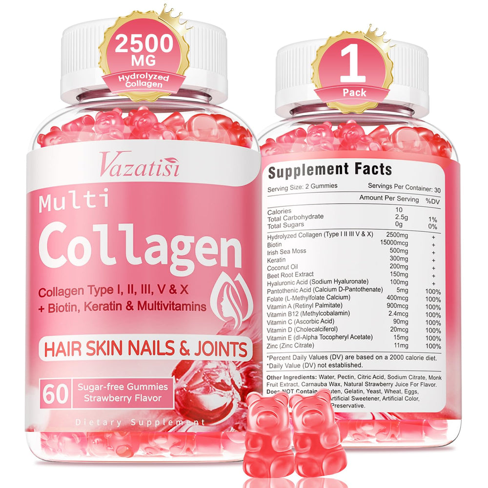 Front packaging of Sugar Free Collagen Gummies