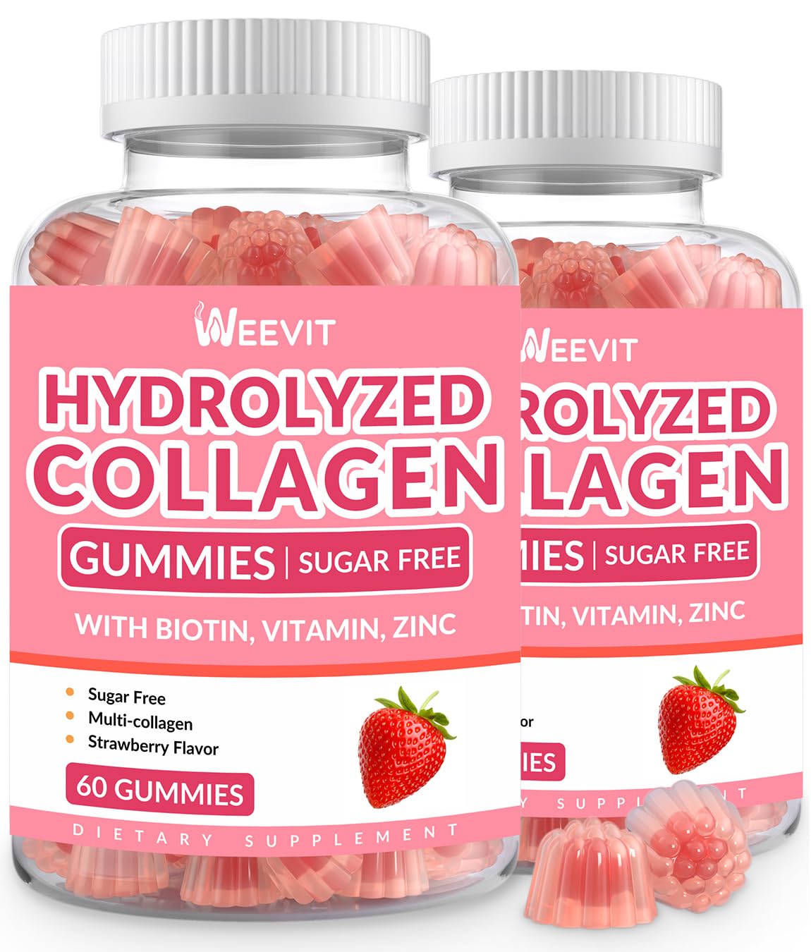 Close-up of Sugar Free Collagen Gummies for Women