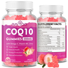 Sugar-Free CoQ10 Gummies bottle with 60-count label