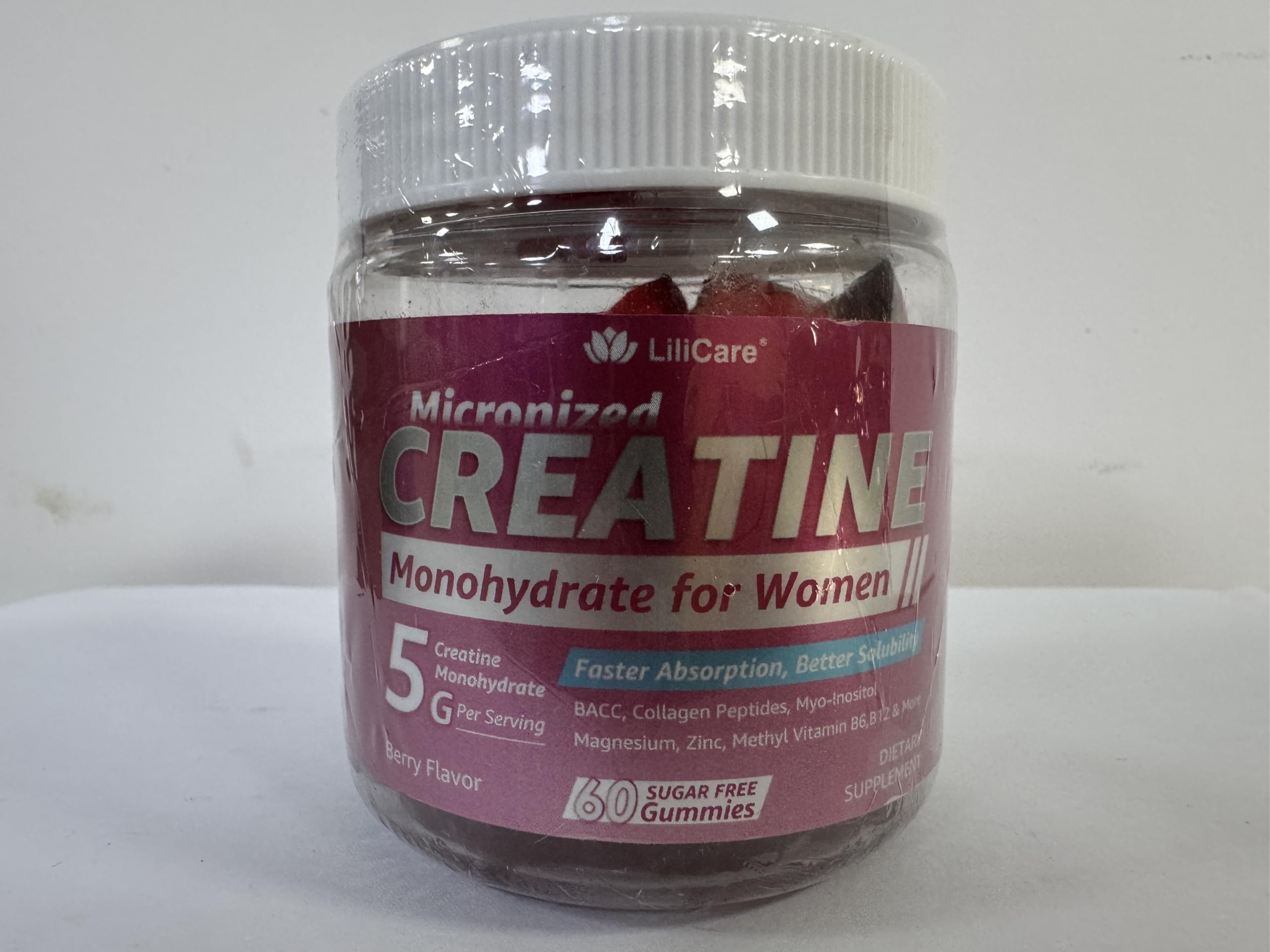 Close-up of sugar-free gummies