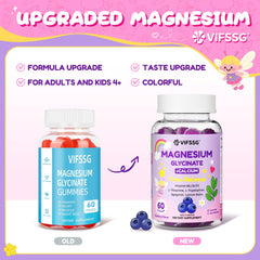 Sugar-free magnesium glycinate gummies label