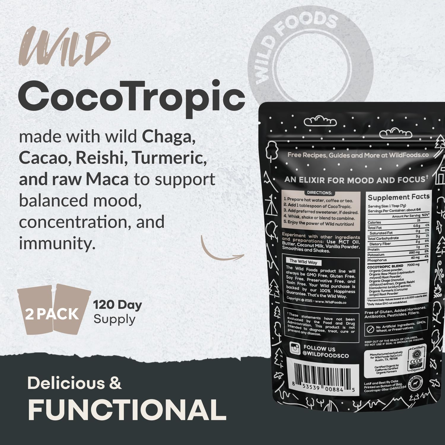 Sugar-free hot chocolate cup with low net carbs