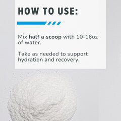 Sugar-free hydration powder ingredients including sodium and potassium
