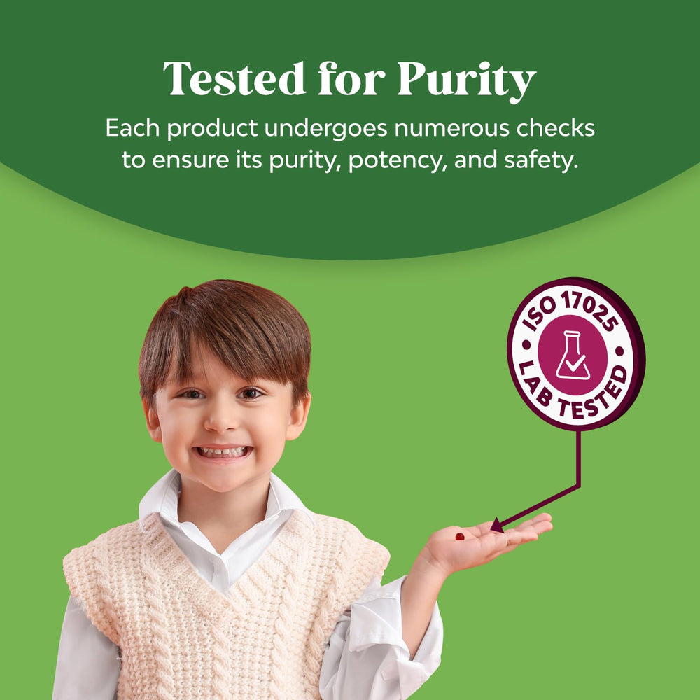 Nutrition facts for chicory root fiber gummies for kids