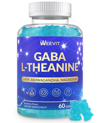 Bottle of Sugar-Free L-Theanine Gummies with GABA and 5-HTP