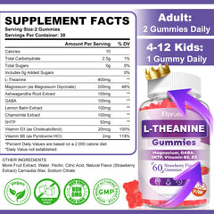 L-Theanine Gummies bottle with label