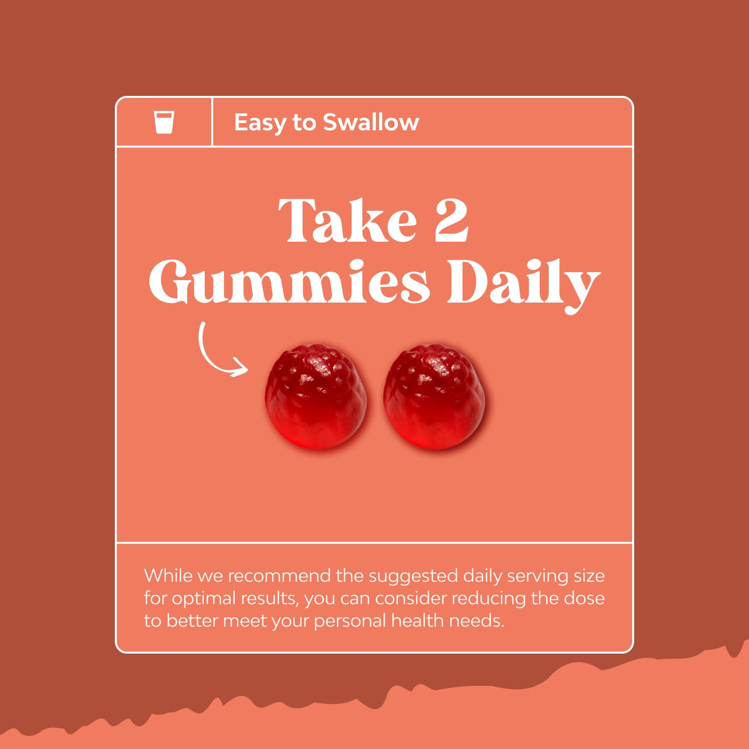 Sugar-free label on gummy bottle