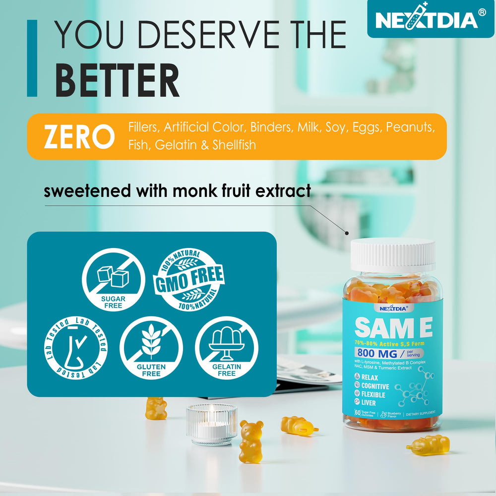 Sugar-free label on product packaging