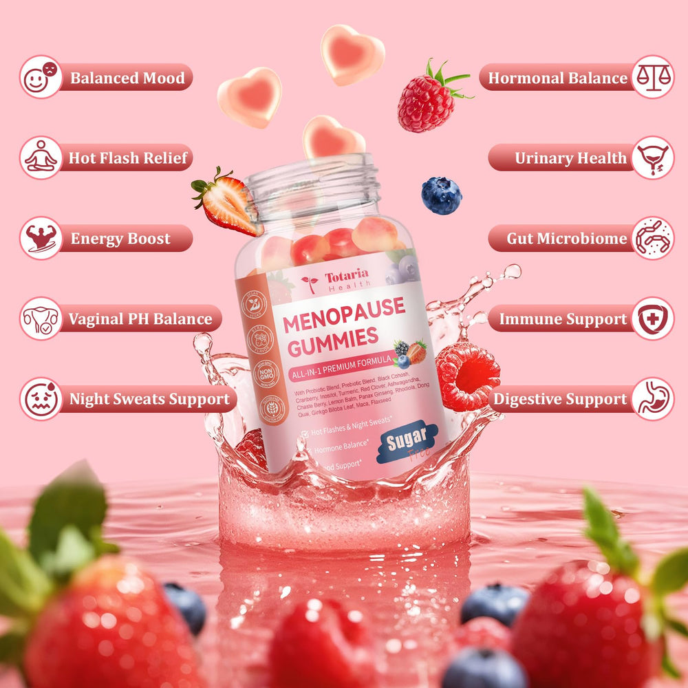 Energy support and mood balance ingredients in gummies