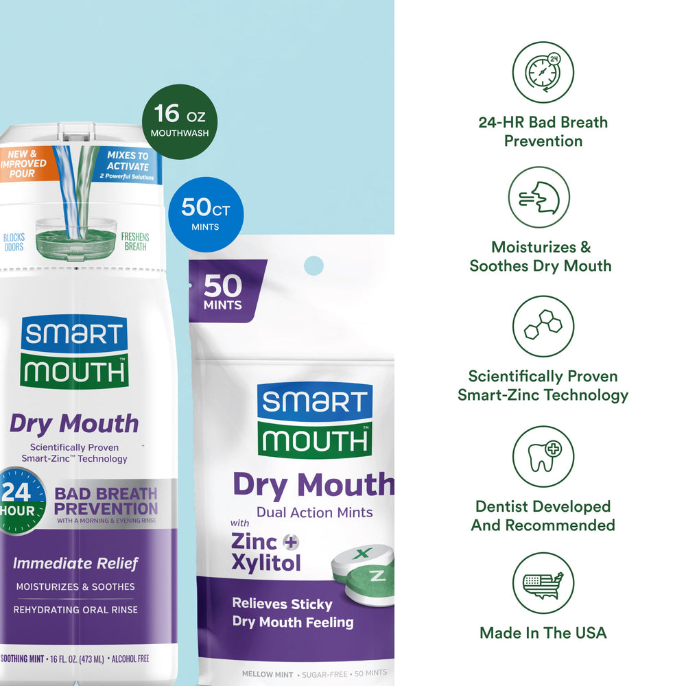 Sugar-free mints with xylitol to support saliva production