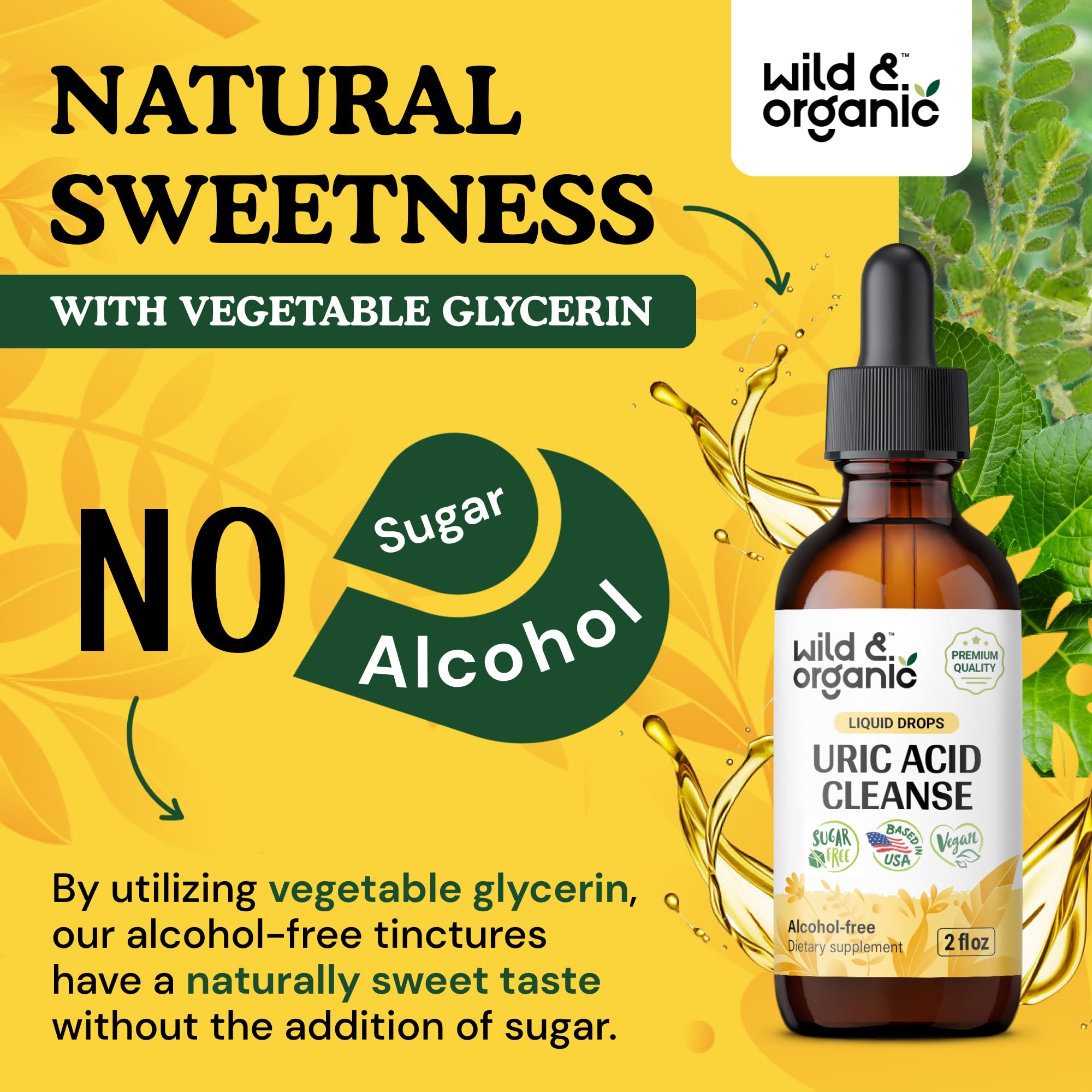 Glycerin-based sweetness for natural, sugar-free taste