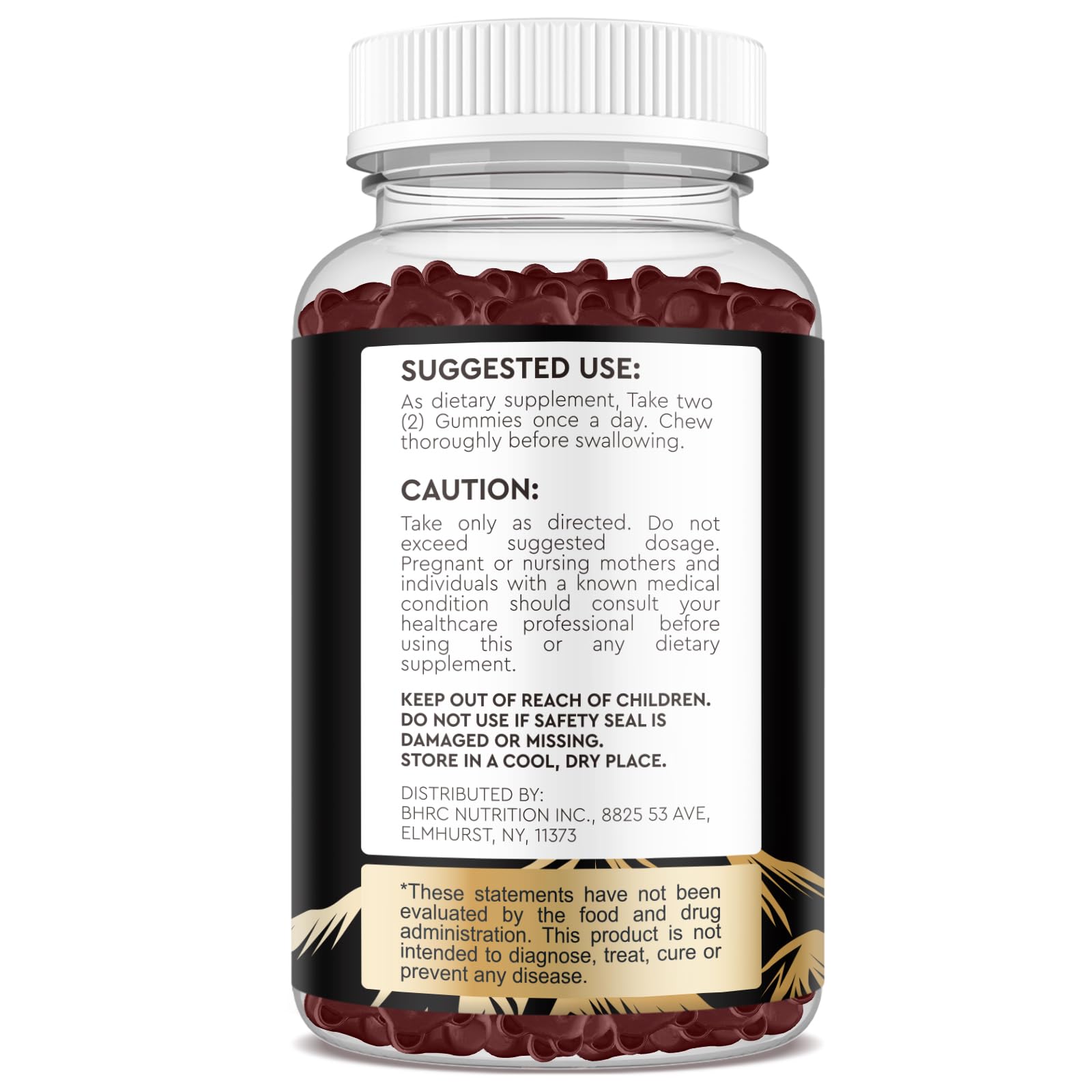 Sugar-free raspberry-flavored Shilajit gummies