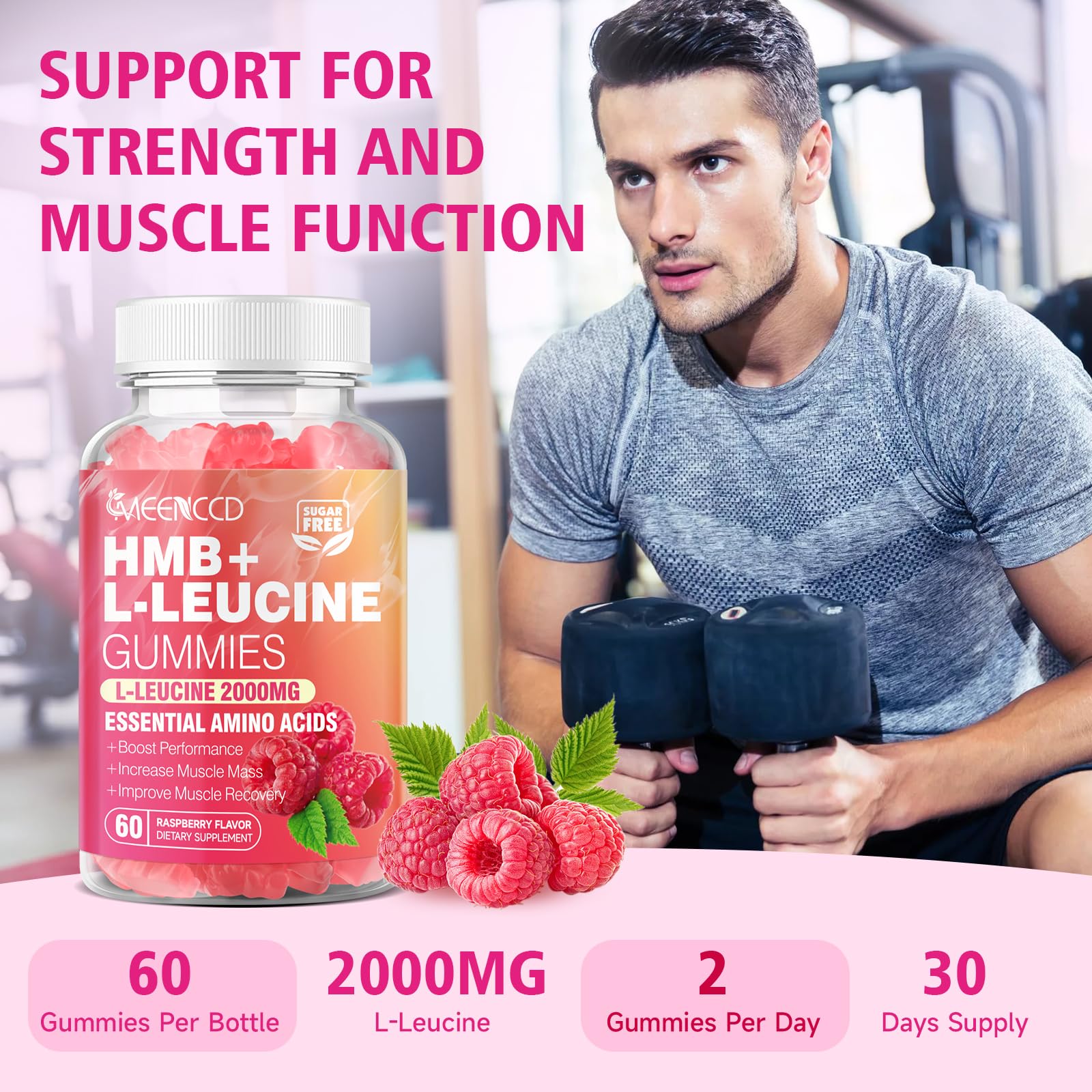 Sugar-free supplement bottle