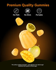 Sugar-free vegan gluten-free creatine gummies label
