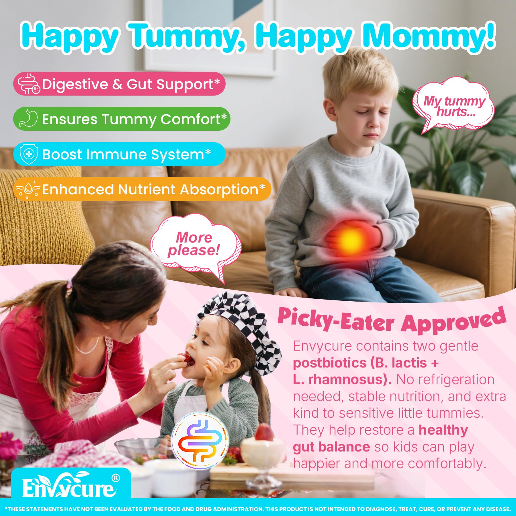 Sugar-free vegan toddler vitamins with essential minerals