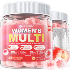 Bottle of sugar-free women's multivitamin gummies