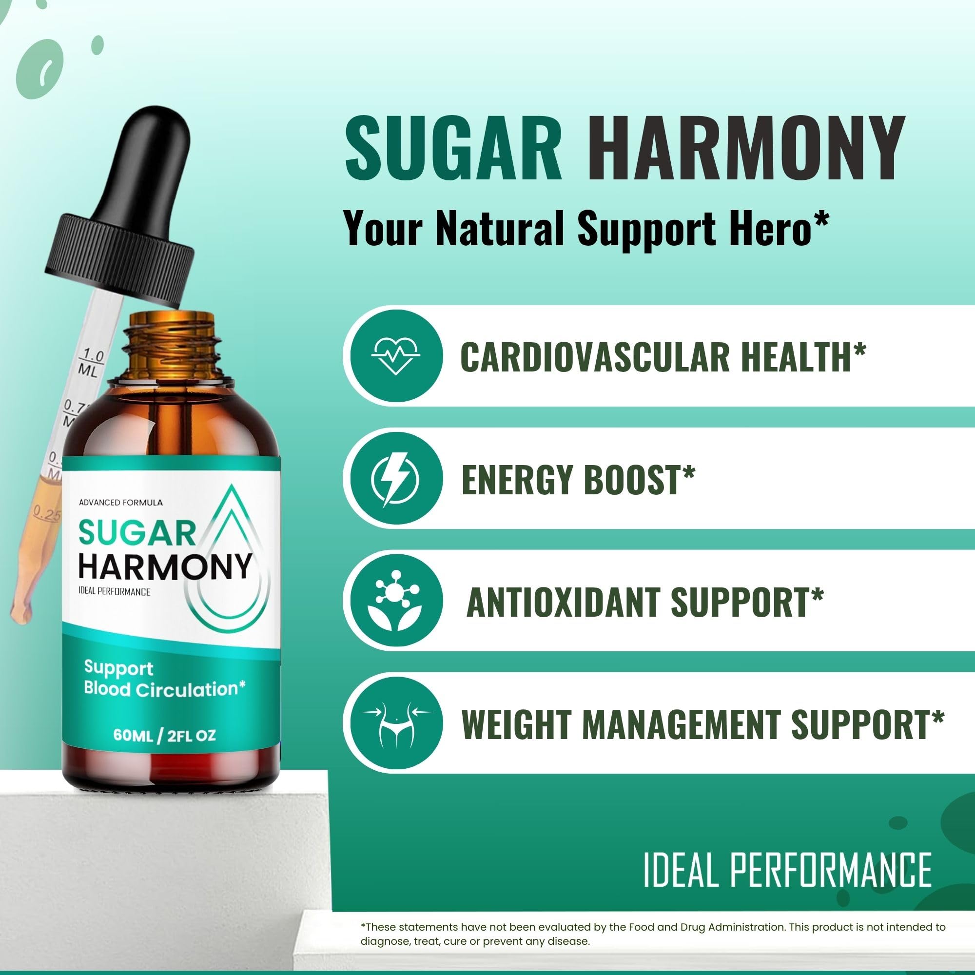 Concept image showing healthy circulation and Sugar Harmony