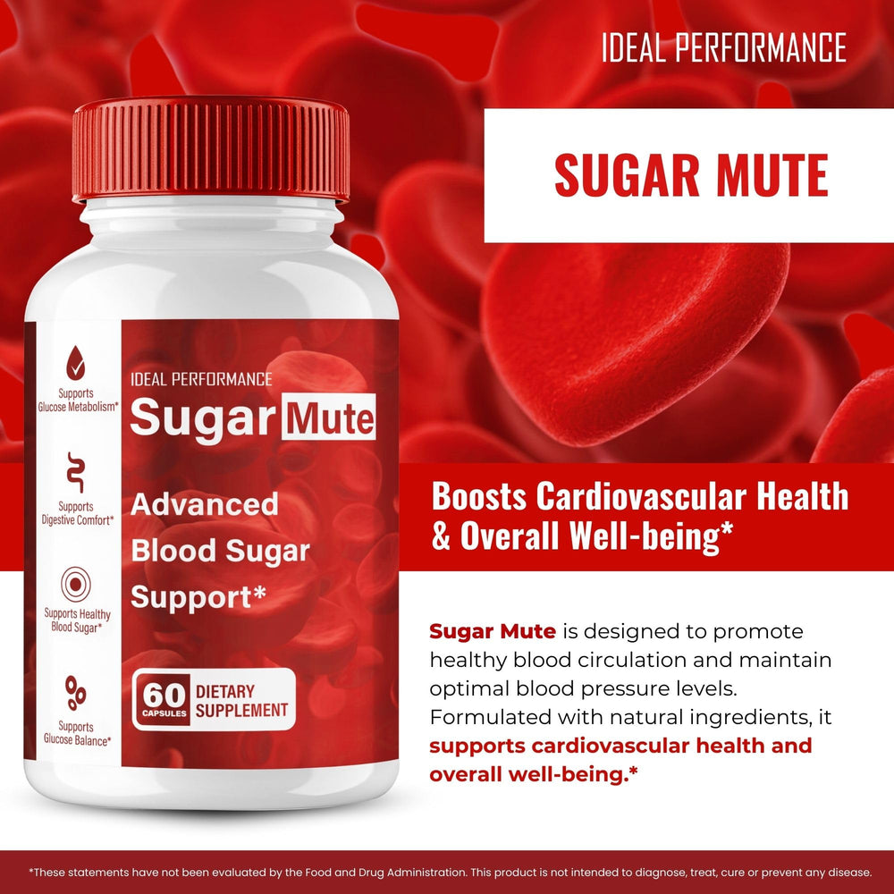 Front view of SugarMute Capsules packaging