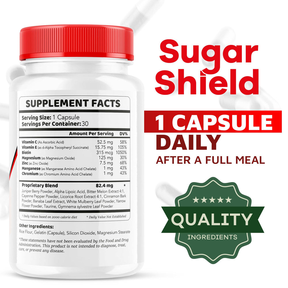 Sugar Shield pills packaging