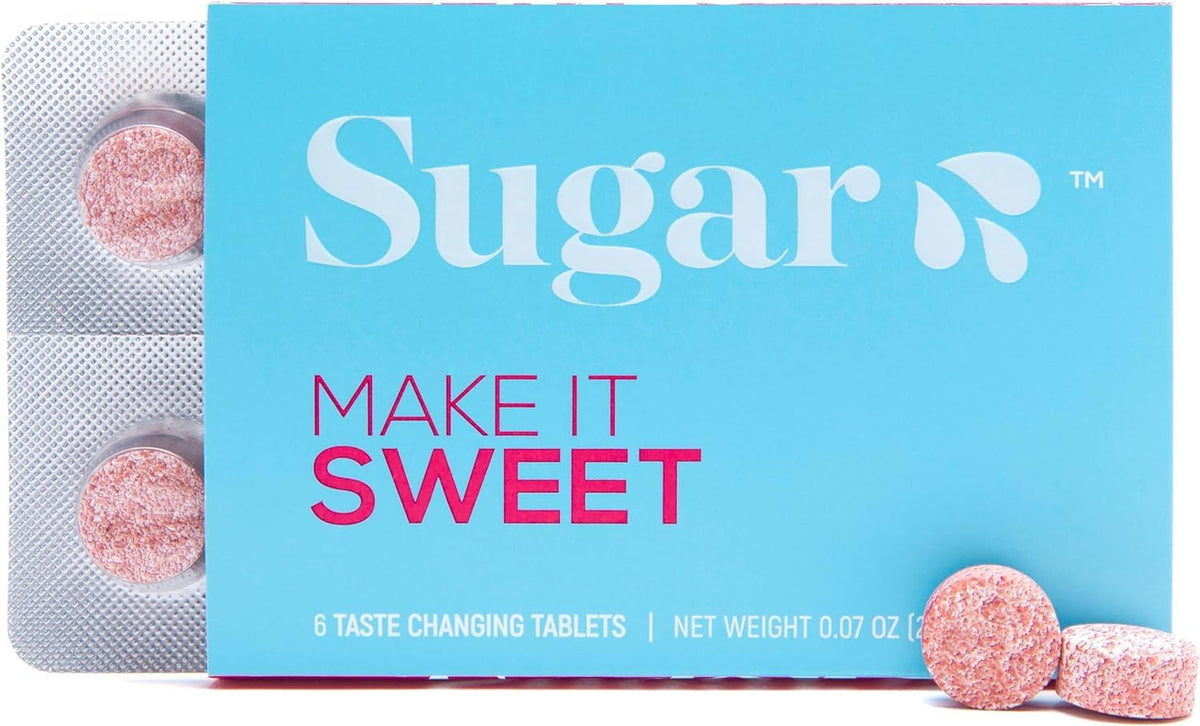 Six-pack of Sugar Splash taste changing tablets