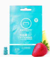 SugarBearPro Hair Vitamin Gummies packaging for 14-day supply