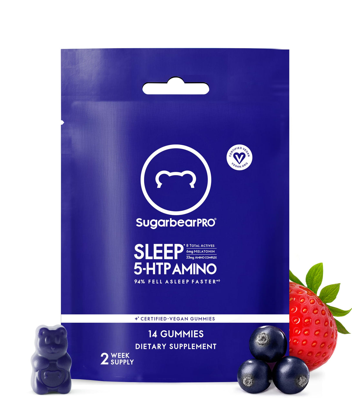 SugarBearPro Sleep Gummy bottle front label