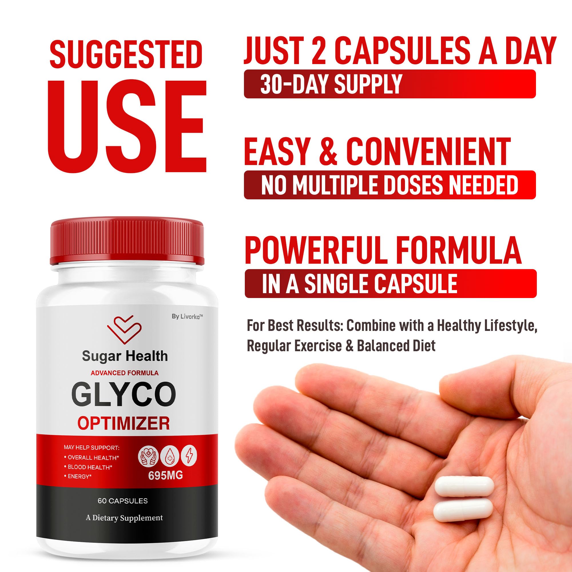 Glyco Optimizer packaging and bottle on white background