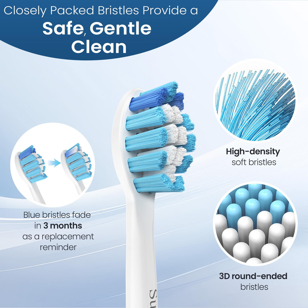 Illustration of compatibility with Philips Sonicare models including 2 Series, 3 Series, HealthyWhite