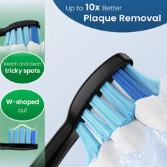 Gentle premium bristles close-up for gums