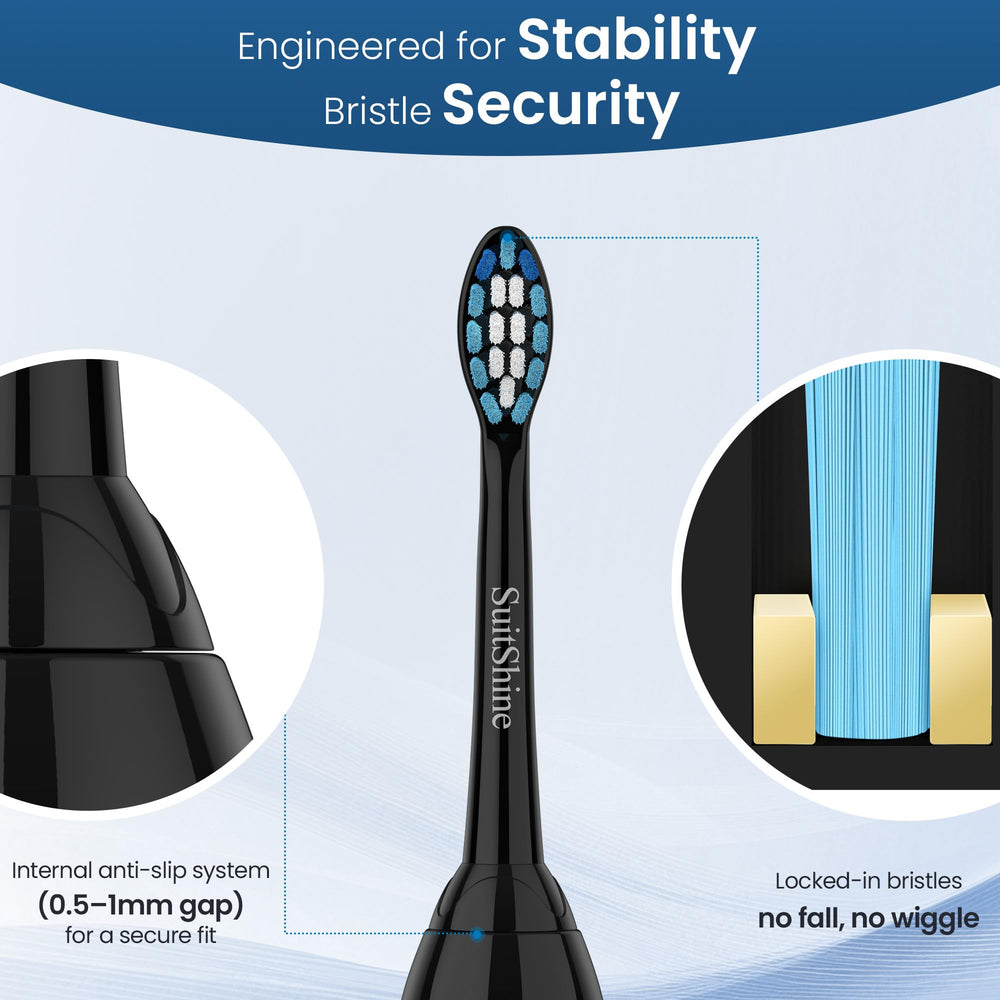 Dense bristles for effective cleaning and whitening