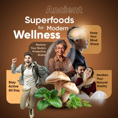 Mushroom coffee powder being prepared in a cup