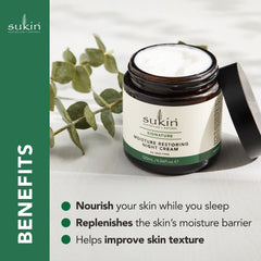 Sukin Moisture Restoring Night Cream 4 oz packaging with product box