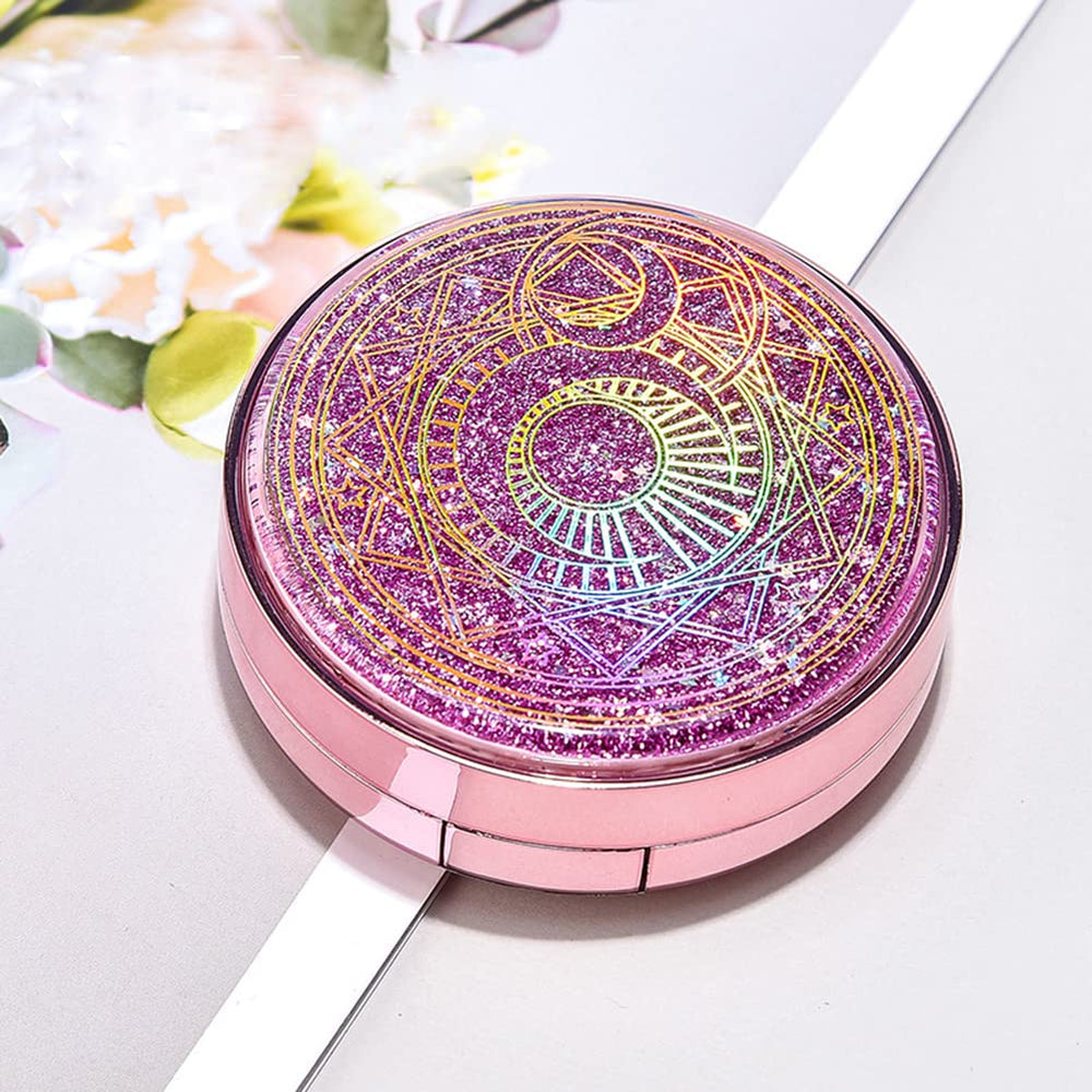 Gift-ready pink glitter contact lens case kit for girls