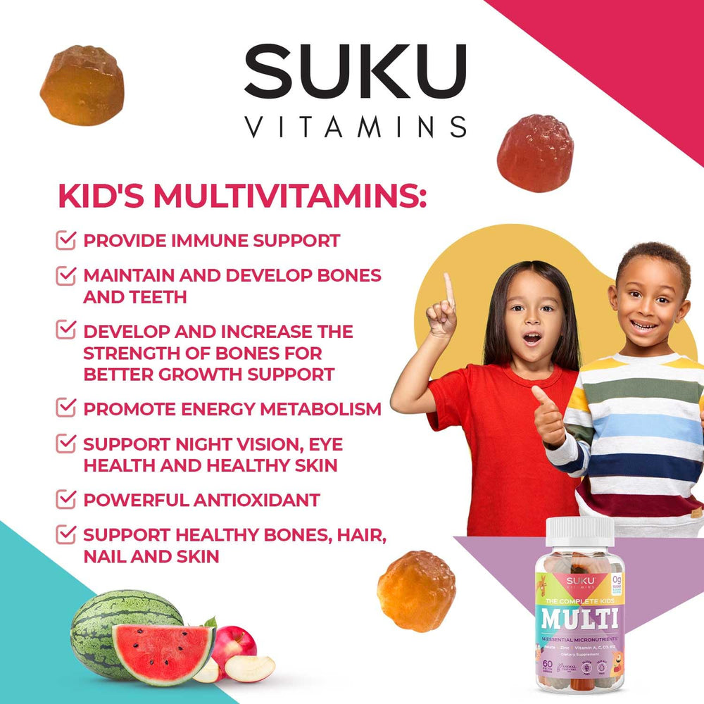 0g sugar label on SUKU gummies packaging