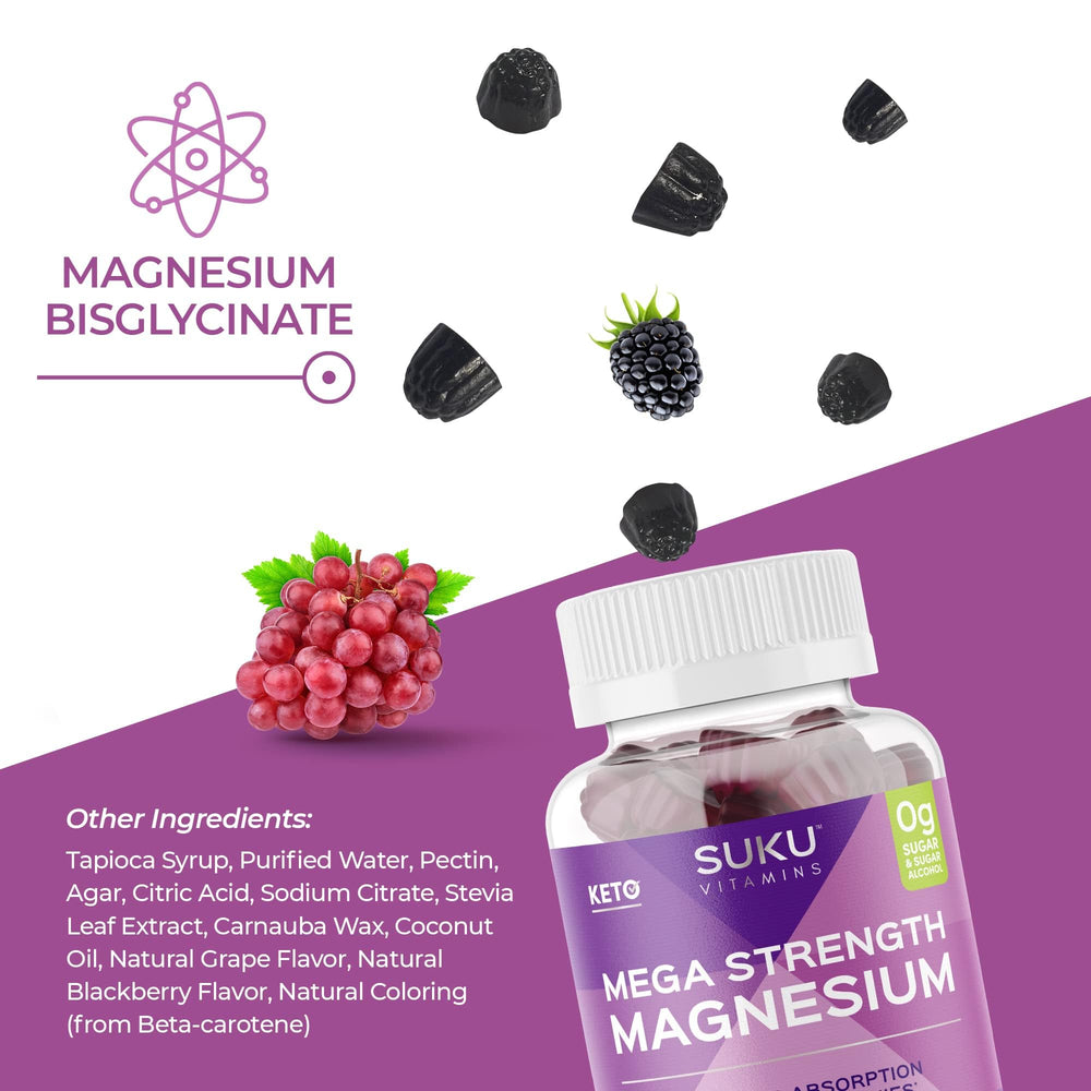 Vegan and keto-friendly magnesium gummies