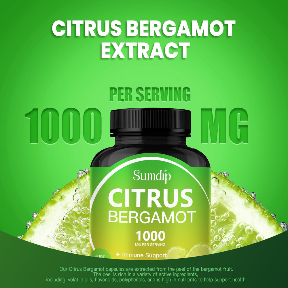 Product pack shot of SumDIP Citrus Bergamot 1000mg capsules