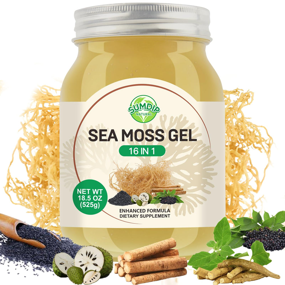 SumDIP Sea Moss Gel 16-in-1 packaging front