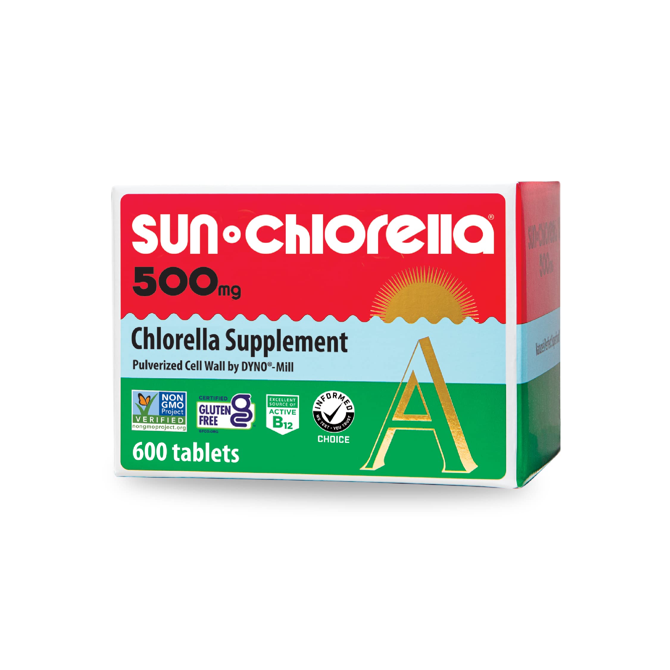 Sun Chlorella 500mg bottle front view