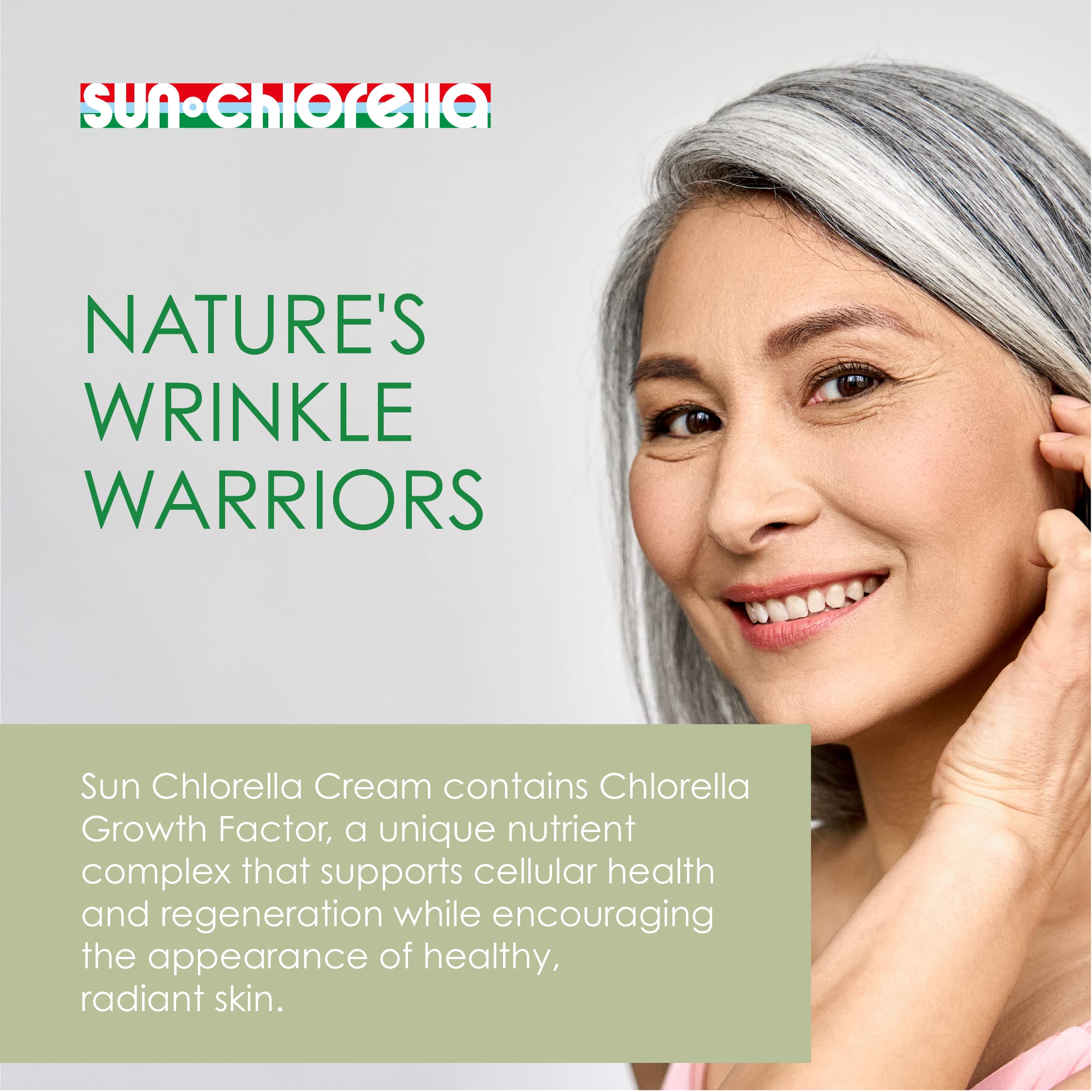 Sun Chlorella grapefruit seed extract scene signals antioxidant support for healthy skin