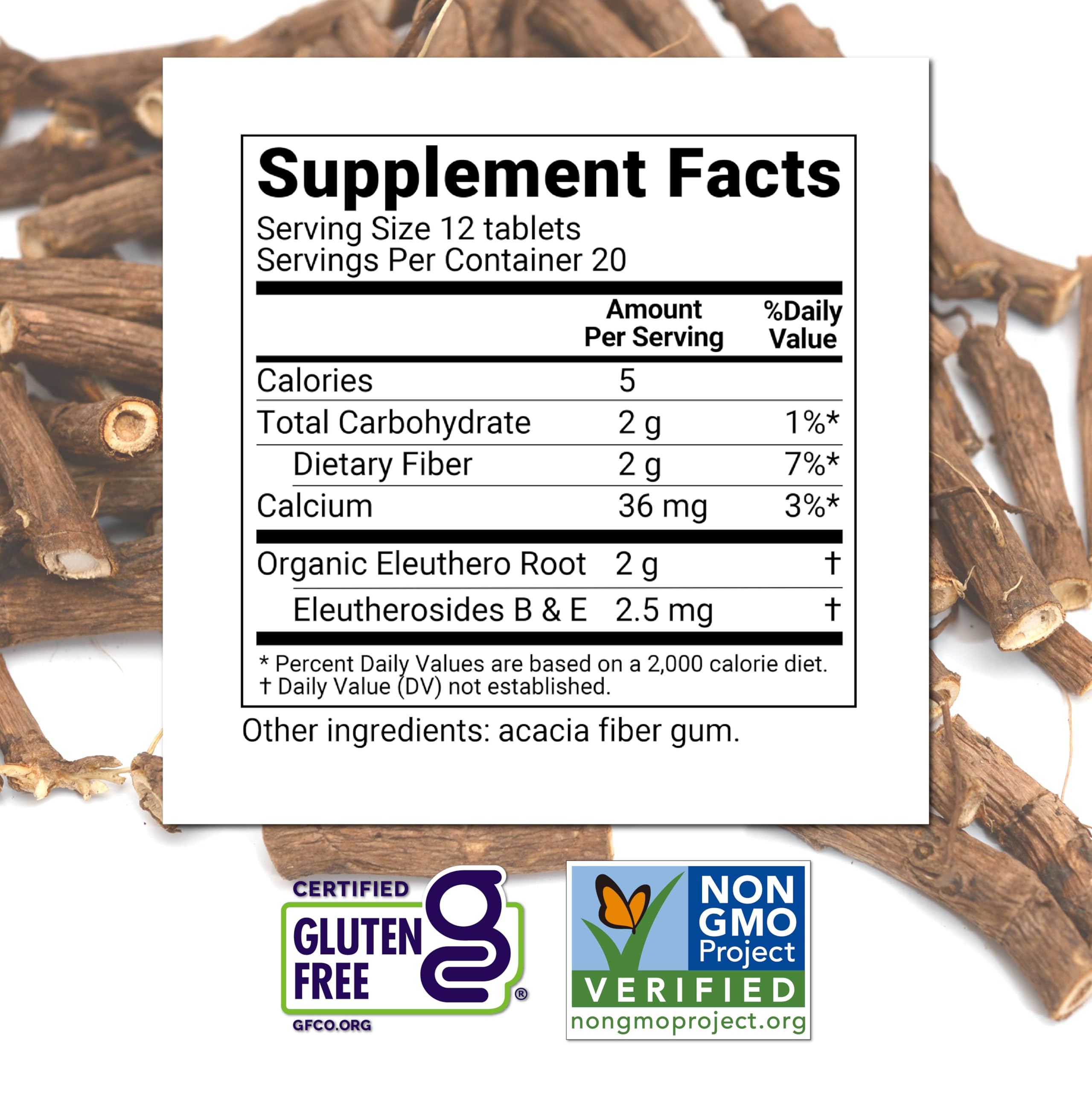 Illustration of Eleuthero (Siberian ginseng) roots