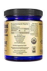 Close-up of Lion’s Mane powder texture for Mind Power Mushroom