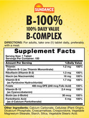 Sundance B-Complex vegetarian-friendly tablets
