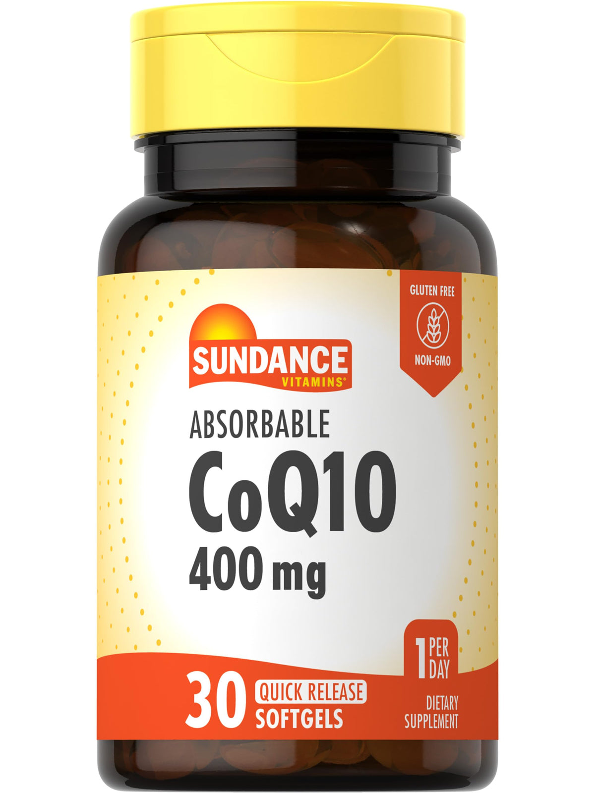 Sundance CoQ10 400mg bottle – front view