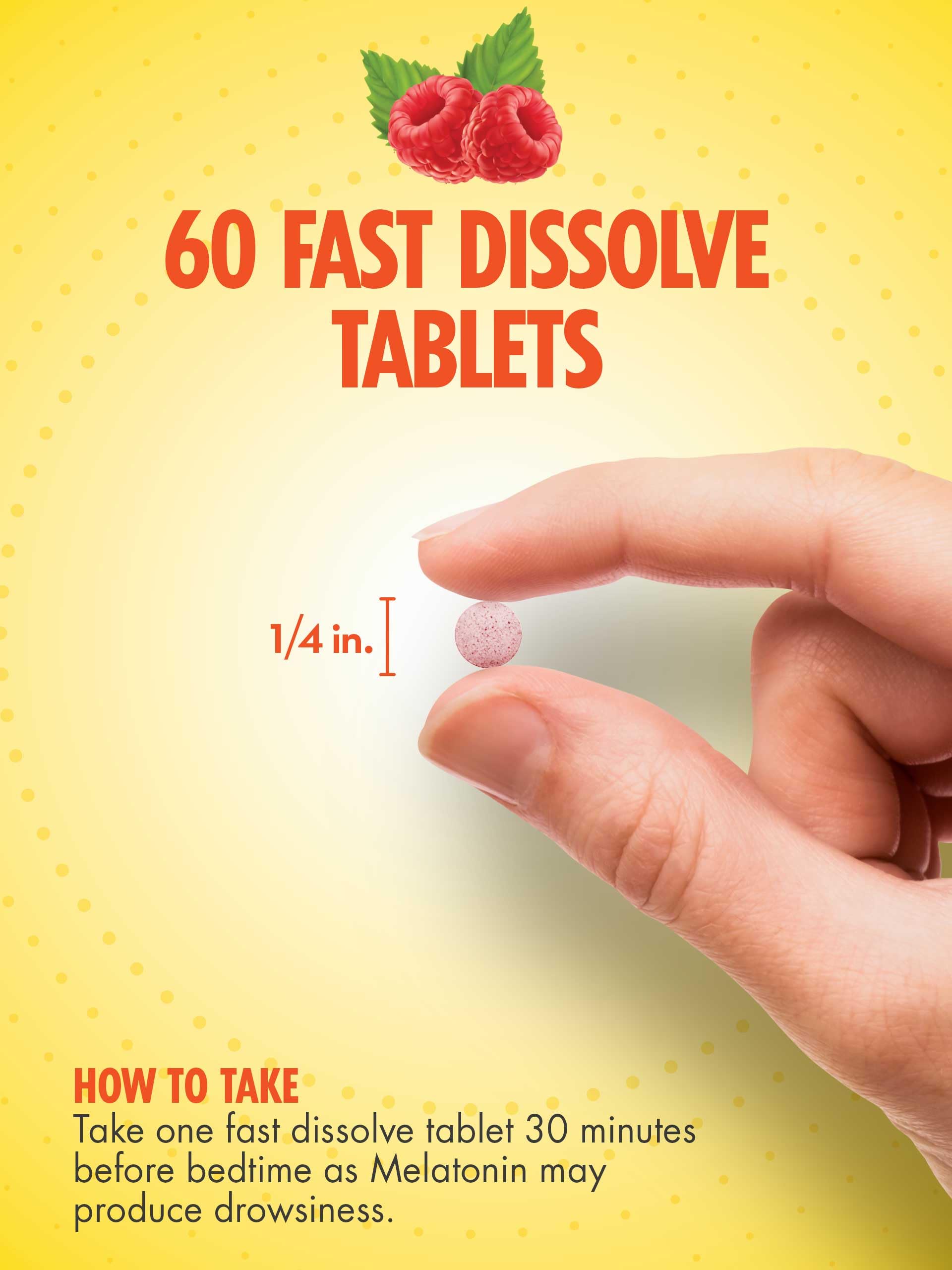 Vegetarian-friendly, gluten-free melatonin tablets in bottle