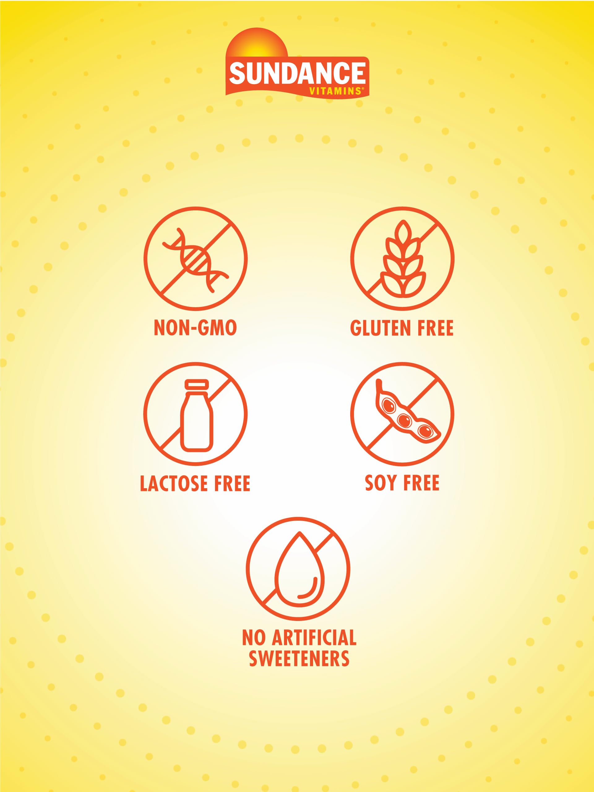 Non-GMO and gluten-free Sundance vitamins