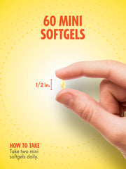 Non-GMO and gluten-free fish oil supplement with lemon flavor